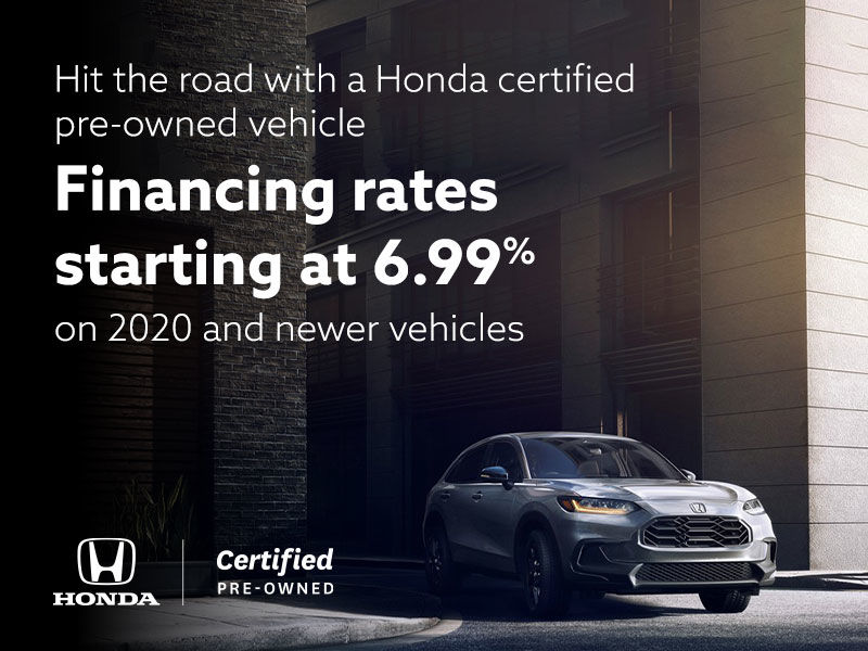 Take advantage of the benefits to buying a certified pre-owned Honda vehicle