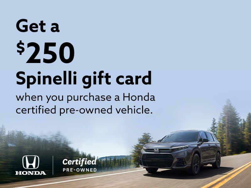 Hit the road with a Honda certified pre-owned vehicle