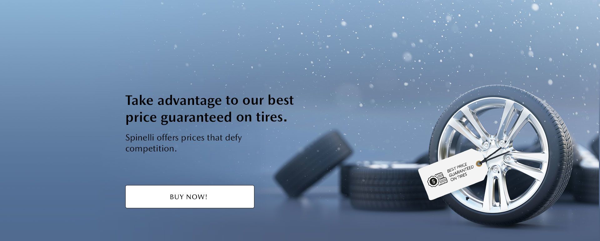 Take advantage to our best price guaranteed on tires