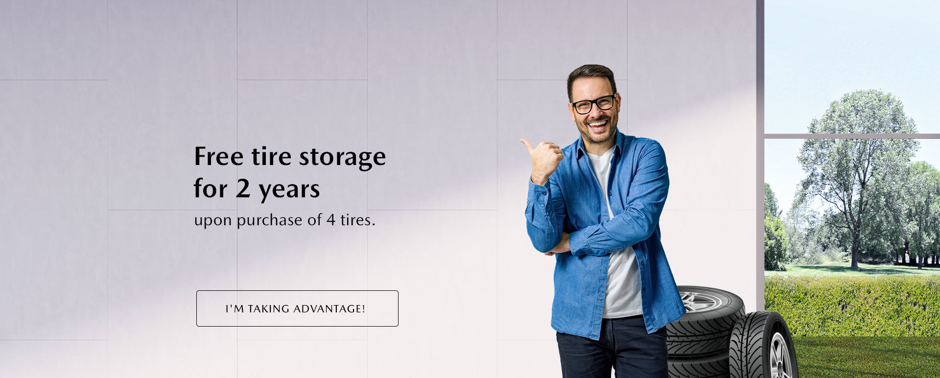 Free tire storage for 2 years