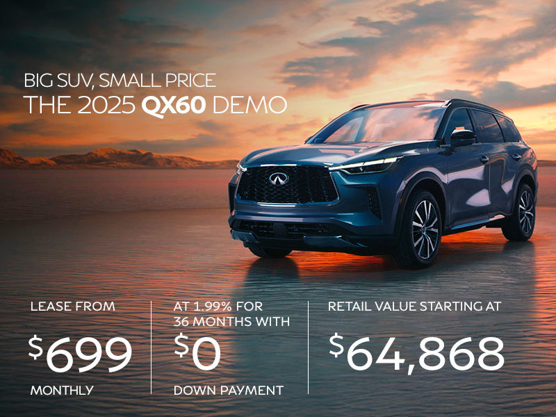 Big SUV, small price: The QX60 Demo