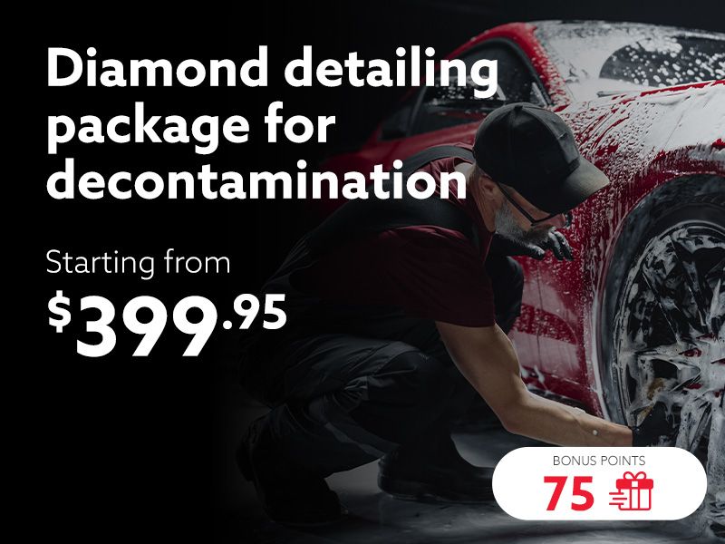 Take advantage of our Diamond detailing package