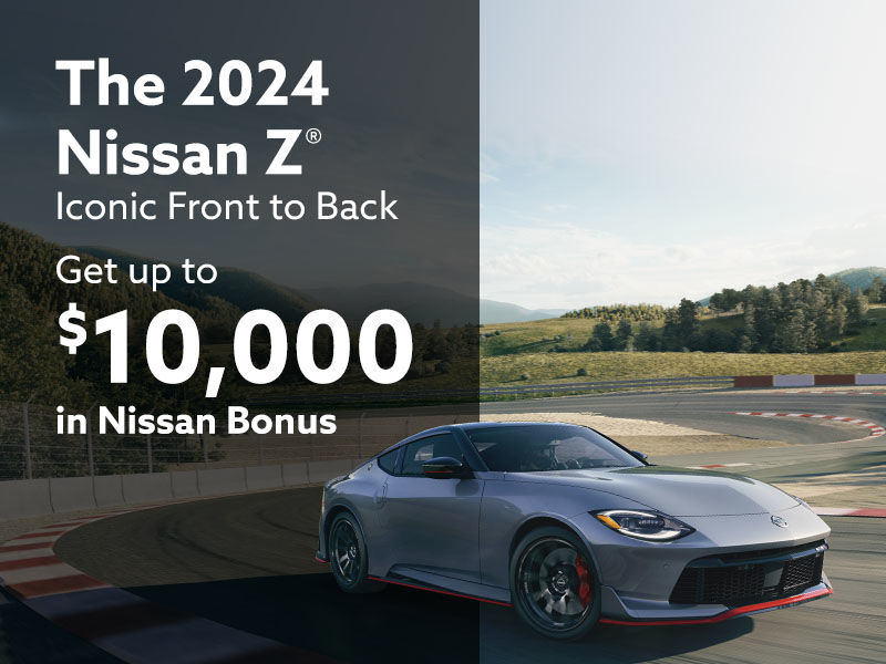 Get up to $10,000 rebate on the Nissan Z