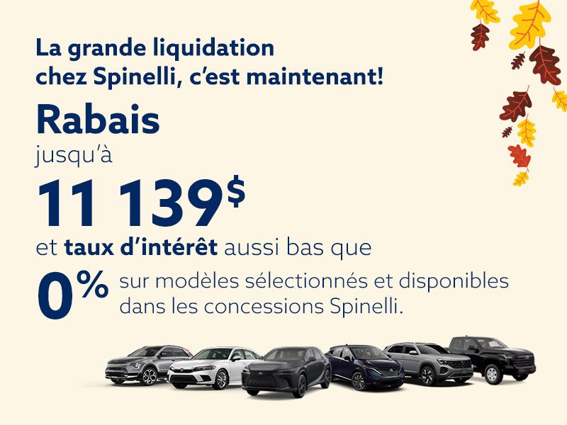 La grande liquidation chez Spinelli, c'est maintenant!