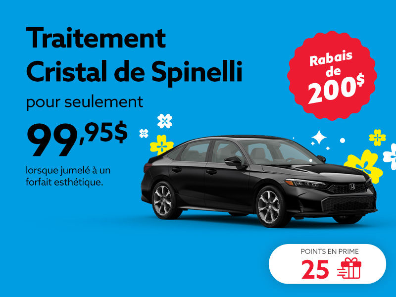 Optez pour le traitement Cristal de Spinelli