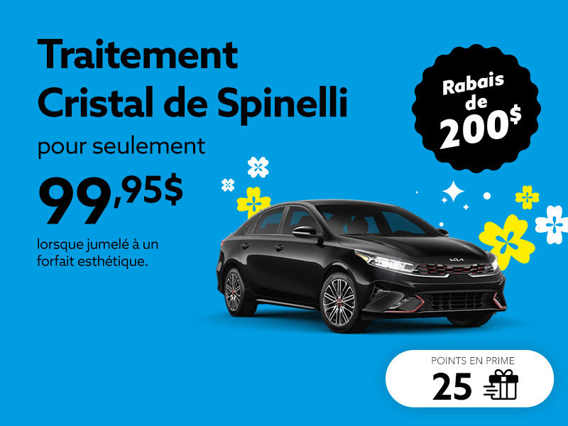 Optez pour le traitement Cristal de Spinelli
