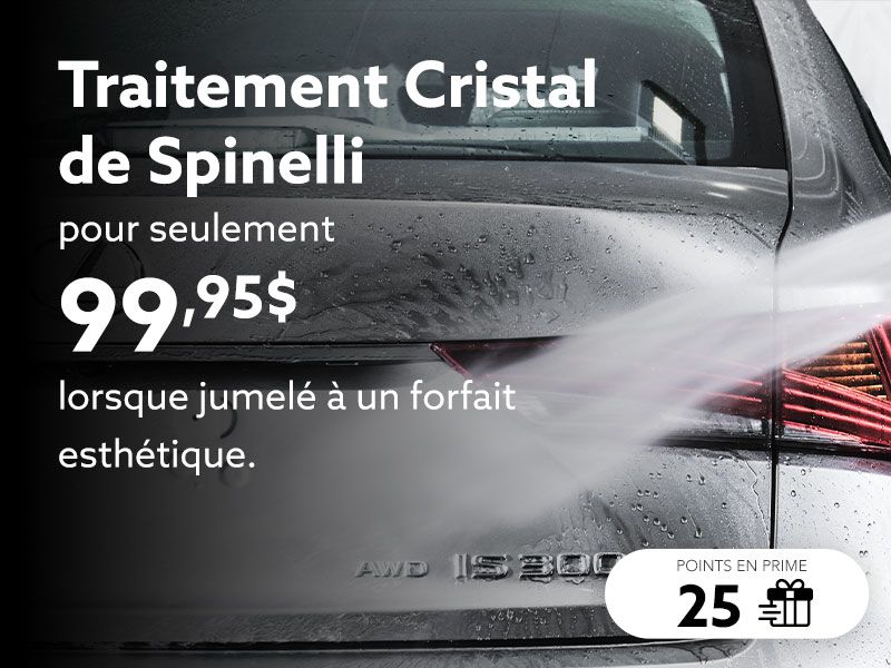 Optez pour le traitement Cristal de Spinelli