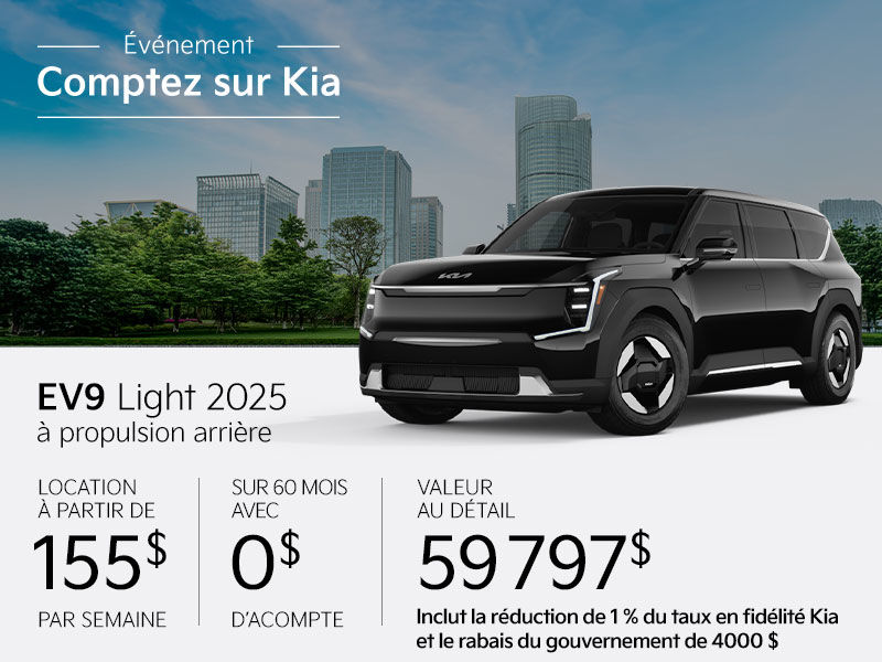 Kia EV9 neuf en promotion à Montréal