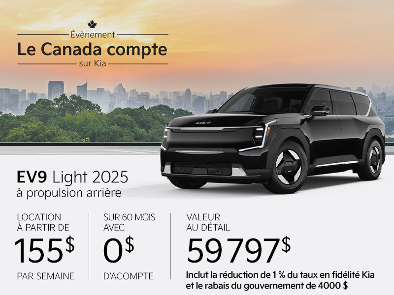 Kia EV9 neuf en promotion à Montréal