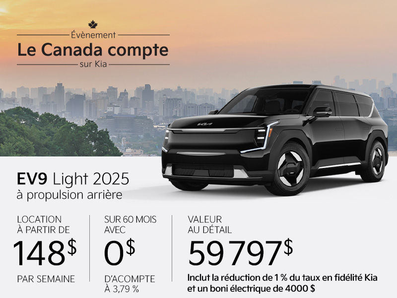 Kia EV9 neuf en promotion à Montréal