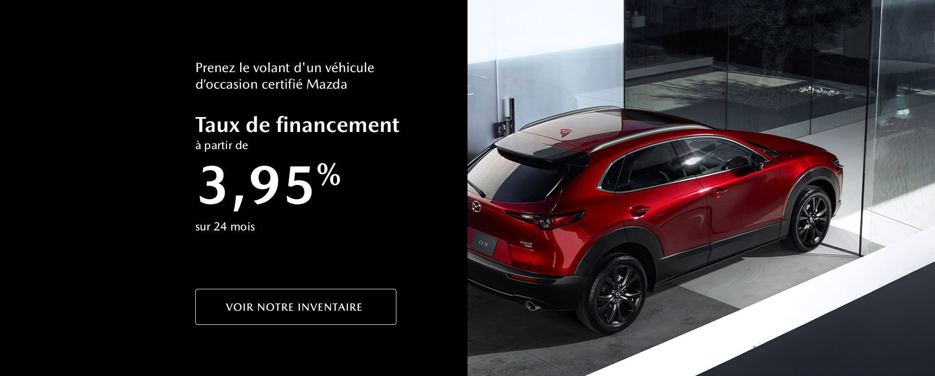 Prenez le volant d'un véhicule d’occasion certifié Mazda