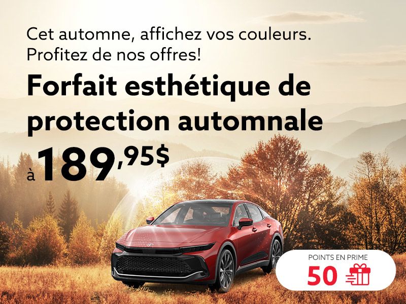 Cet automne, affichez vos couleurs. Profitez de nos offres!