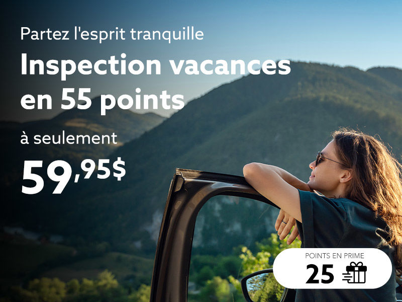 Inspection vacances en 55 points à seulement 59,95$