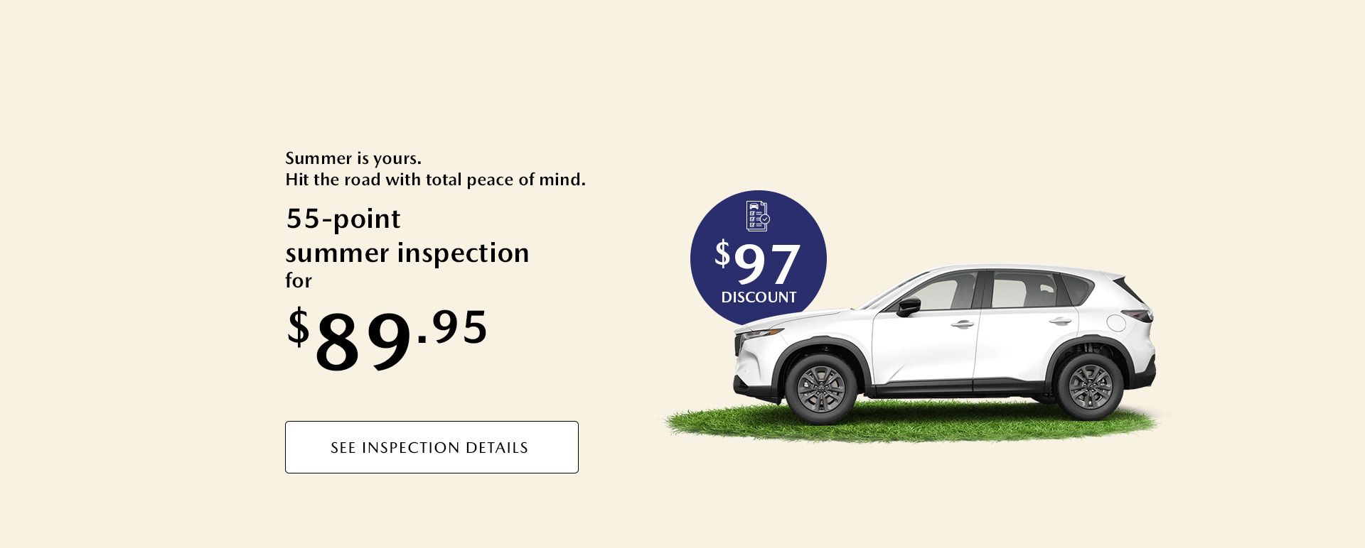 55-point summer inspection for $89.95