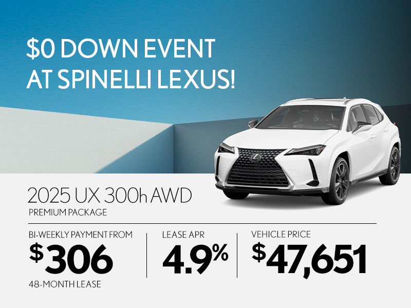 0$ Down Event  at Spinelli Lexus!