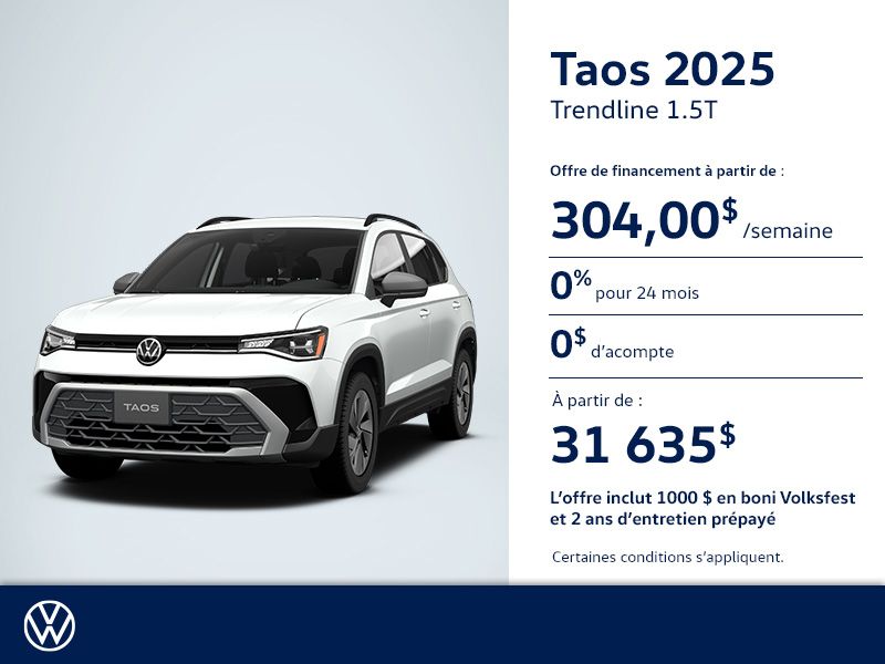 Procurez-vous le Volkswagen Taos 2025