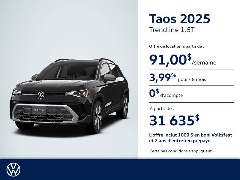 Louez le Volkswagen Taos 2025