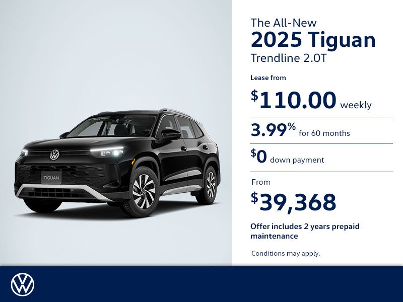 Get the All-New 2025 Volkswagen Tiguan