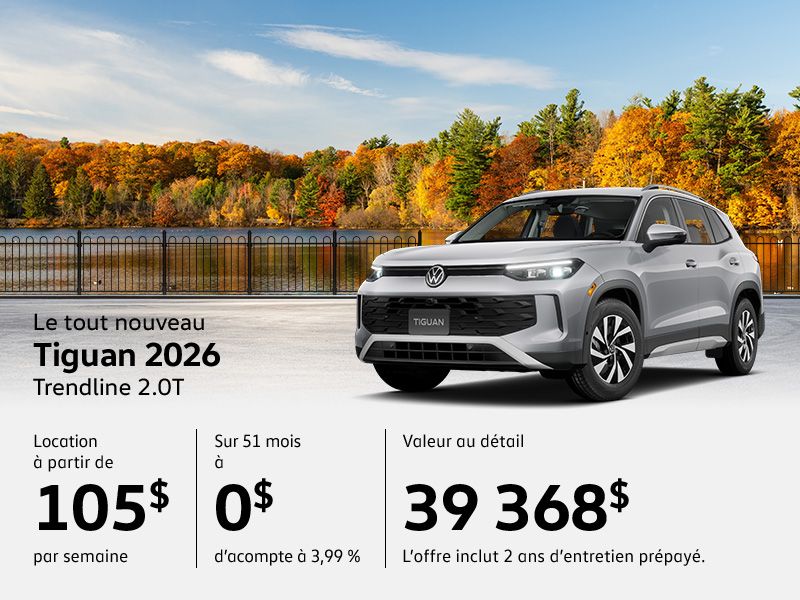 Procurez-vous le tout nouveau Volkswagen Tiguan 2025