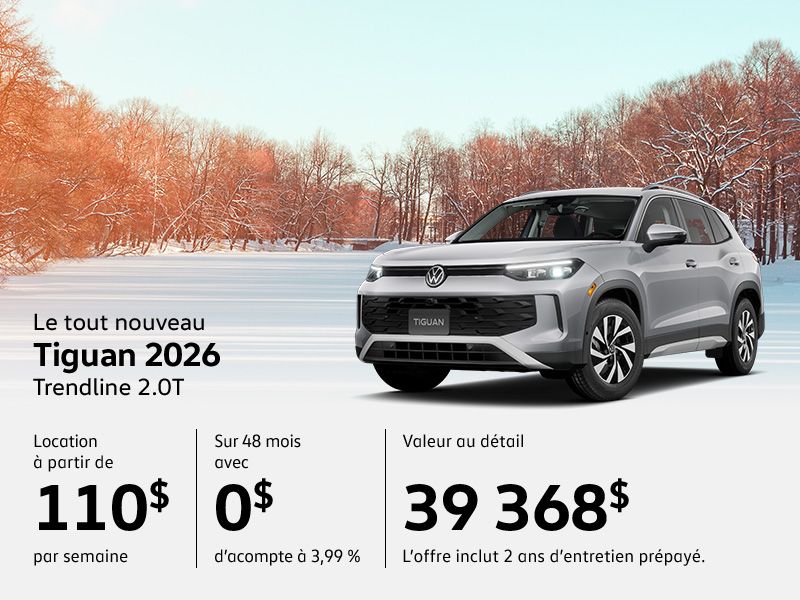 Procurez-vous le tout nouveau Volkswagen Tiguan 2025