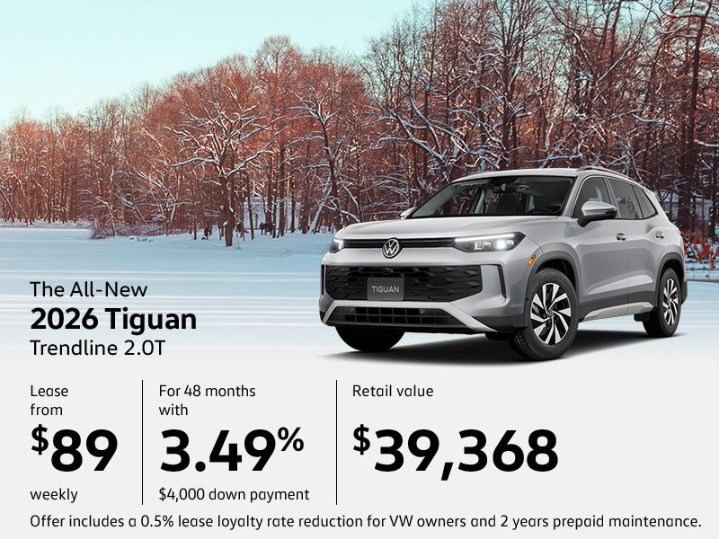 Get the All-New 2026 Volkswagen Tiguan