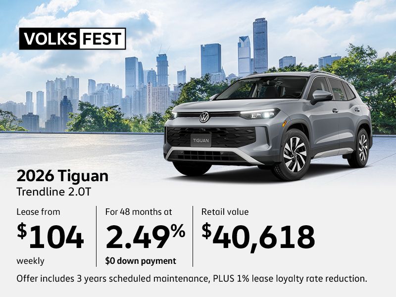 Get the All-New 2026 Volkswagen Tiguan