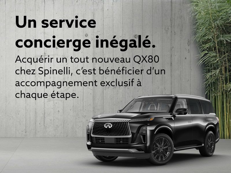 Le tout nouveau QX80 2025 : Le luxe façon Spinelli