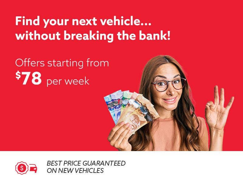 Explore our lineup of budget-friendly new vehicles