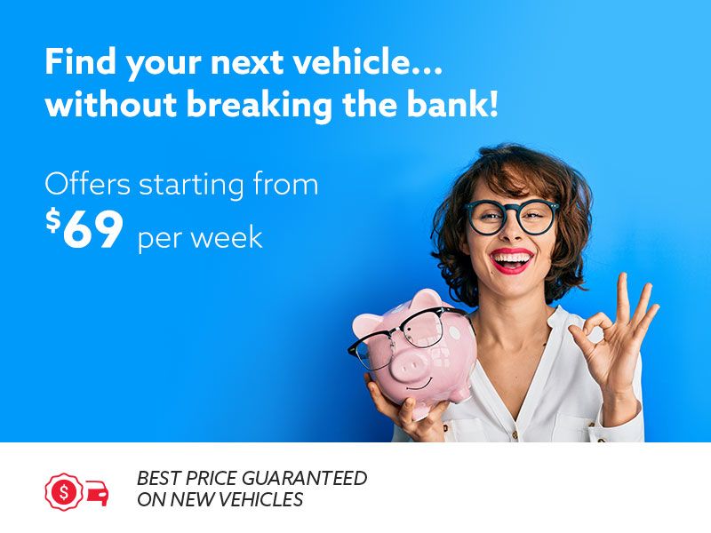Explore our lineup of budget-friendly new vehicles