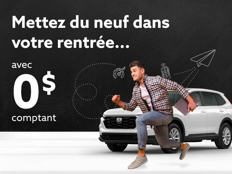 Offres disponibles avec 0 $ comptant