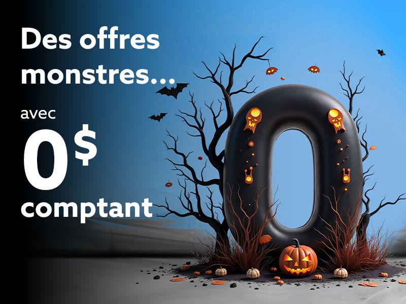 Offres disponibles avec 0 $ comptant