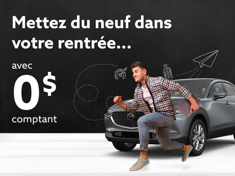 Offres disponibles avec 0 $ comptant