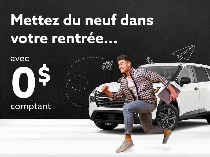 Offres disponibles avec 0 $ comptant
