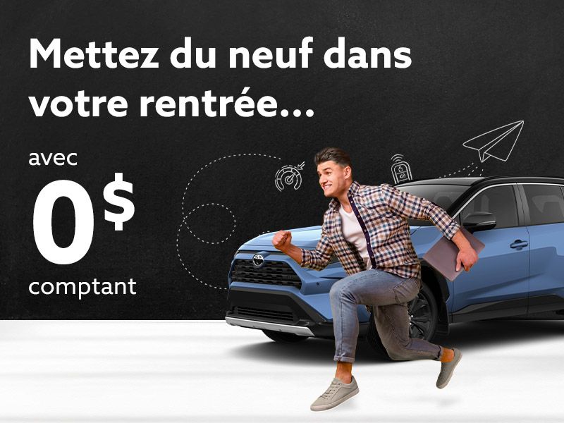 Offres disponibles avec 0 $ comptant