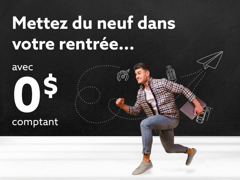 Offres disponibles avec 0 $ comptant