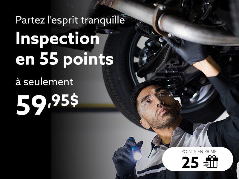 Inspection en 55 points à seulement 59,95 $