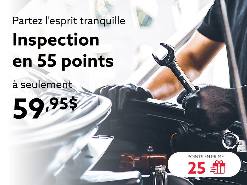 Inspection en 55 points à seulement 59,95 $