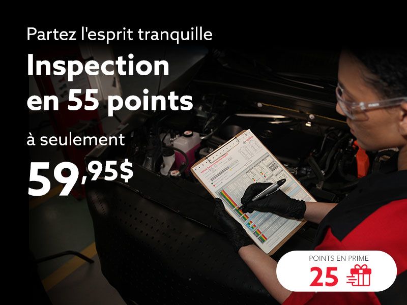 Inspection en 55 points à seulement 59,95 $