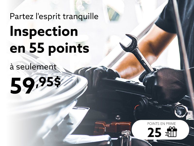 Inspection en 55 points à seulement 59,95 $