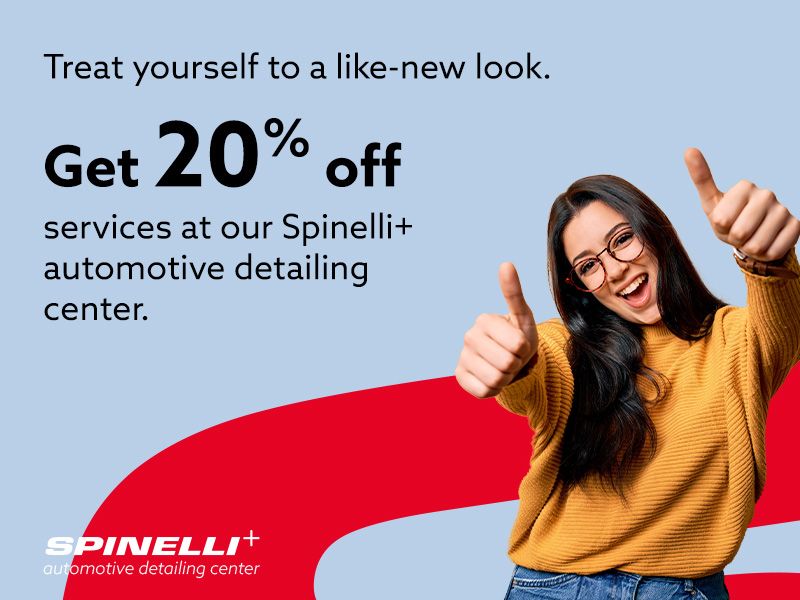 Get 20% off services at our detailing center.