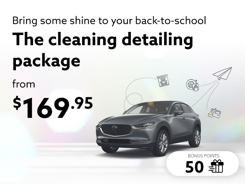 Take advantage of our back to school cleaning detailing package