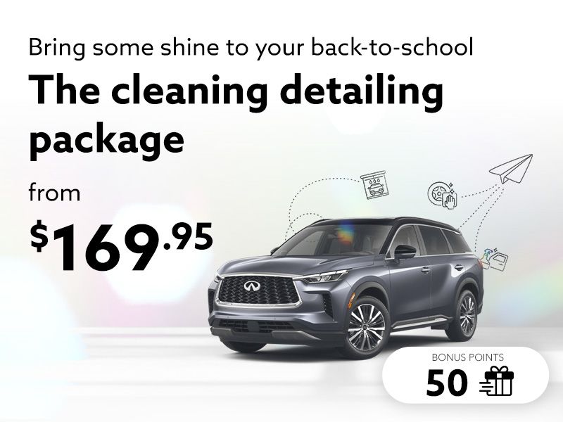 Take advantage of our back to school cleaning detailing package