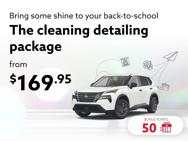 Take advantage of our back to school cleaning detailing package