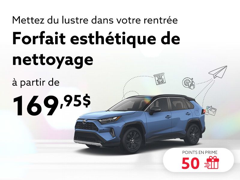 Profitez de notre forfait esthétique de nettoyage de la rentrée