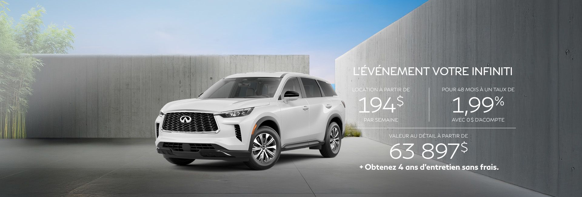 Infiniti QX60 Pure à TI 2025