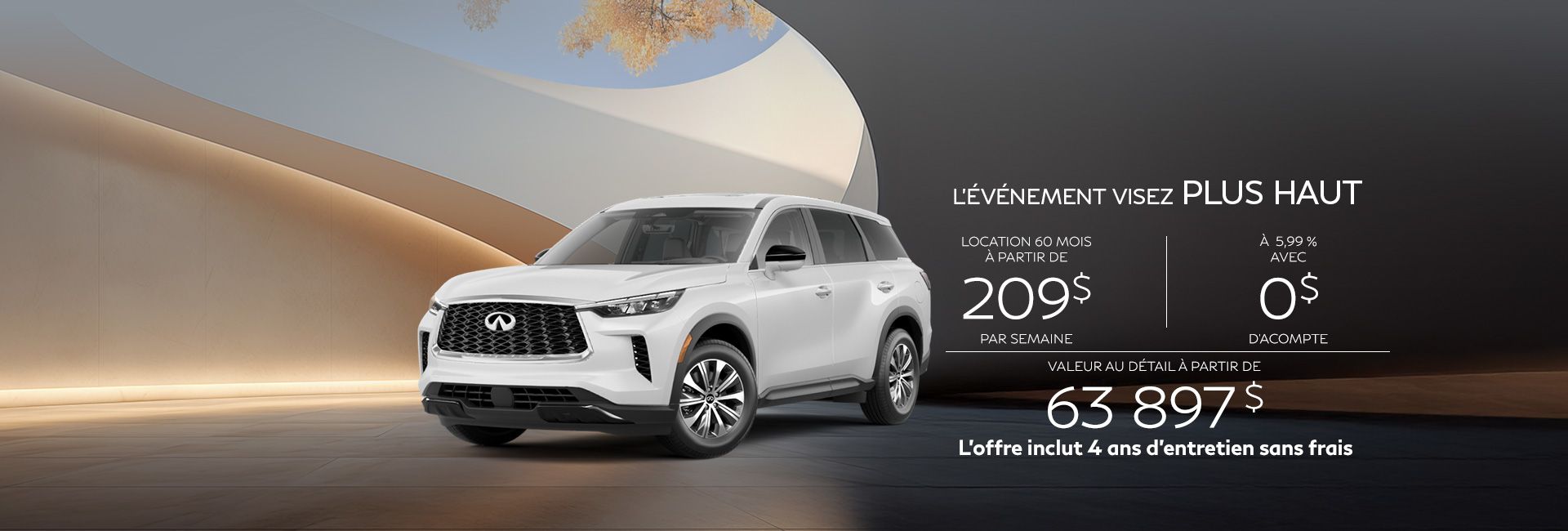Infiniti QX60 Pure à TI 2025