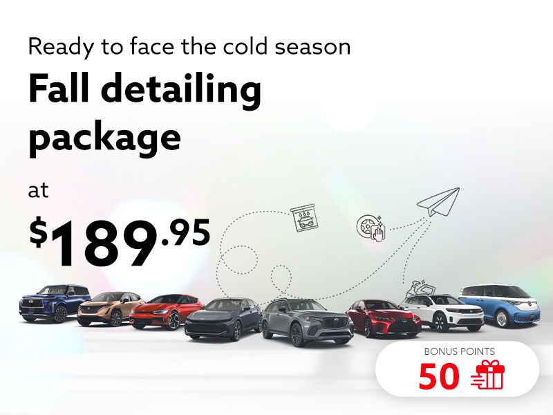 Take advantage of our Fall detailing package