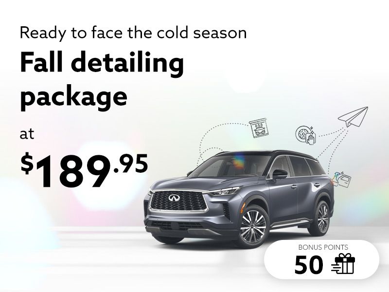 Take advantage of our Fall detailing package
