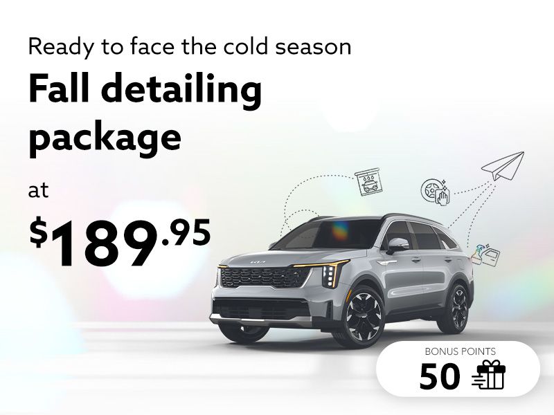 Take advantage of our Fall detailing package
