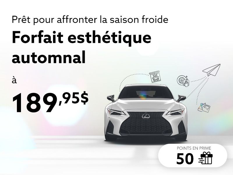 Profitez de notre forfait esthétique automnal